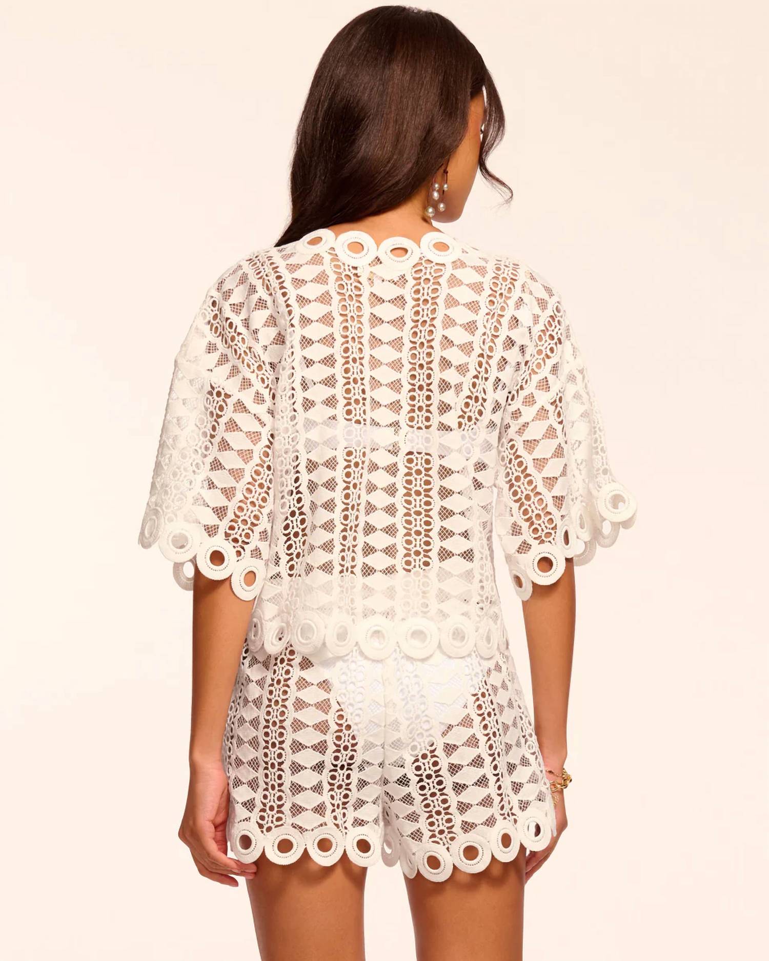 Ramy Brook - Dottie Embroidered Cover-up Top