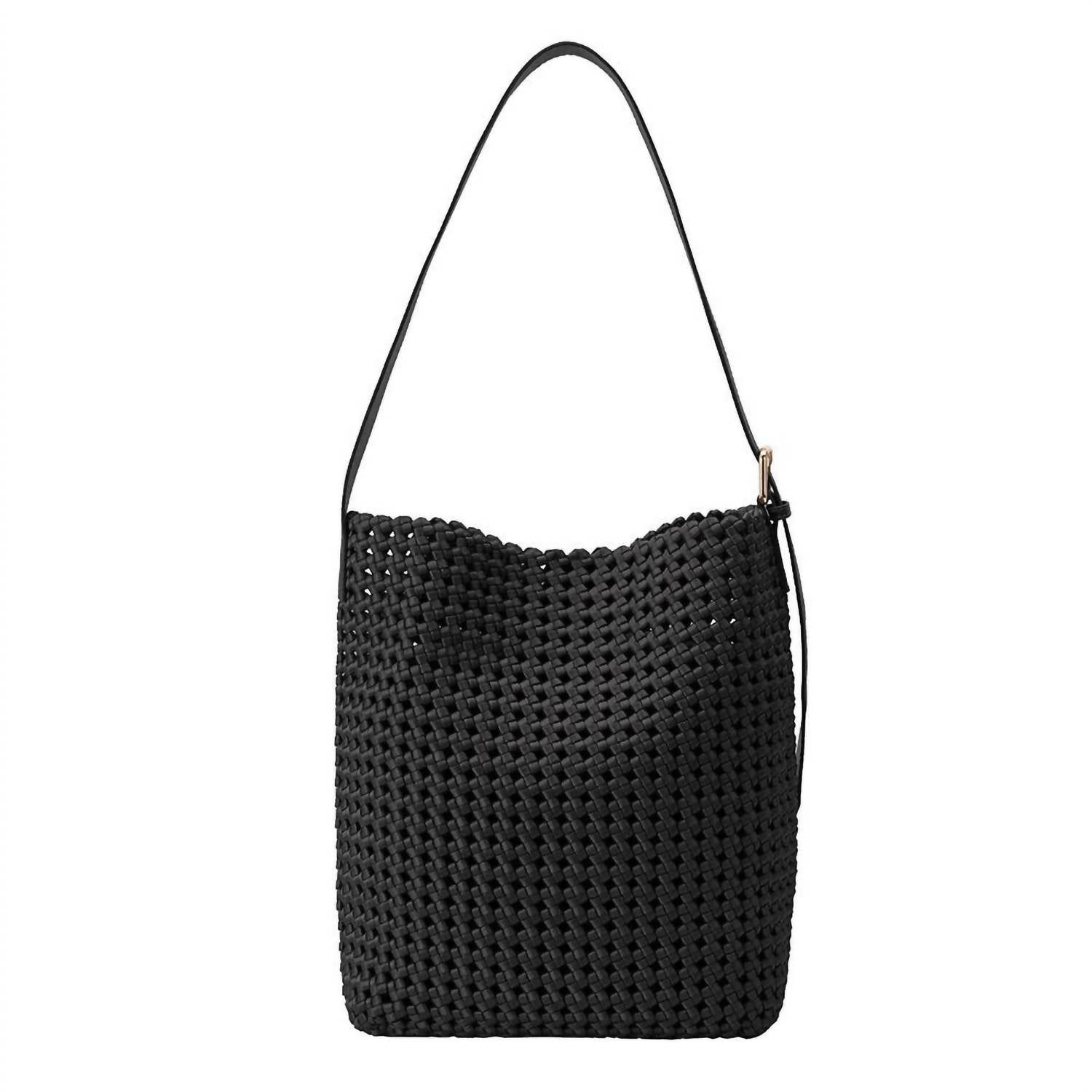 Melie Bianco Celine Shoulder Bag in black - women's bag - detail view