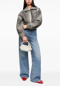 Ganni - Leopard Cotton Tweed Jacket