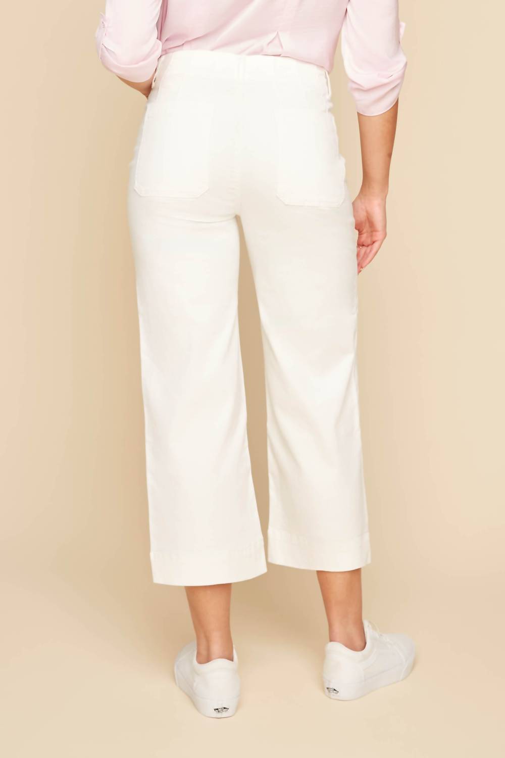 Renuar - Tencel Wide Leg Ankle Pant