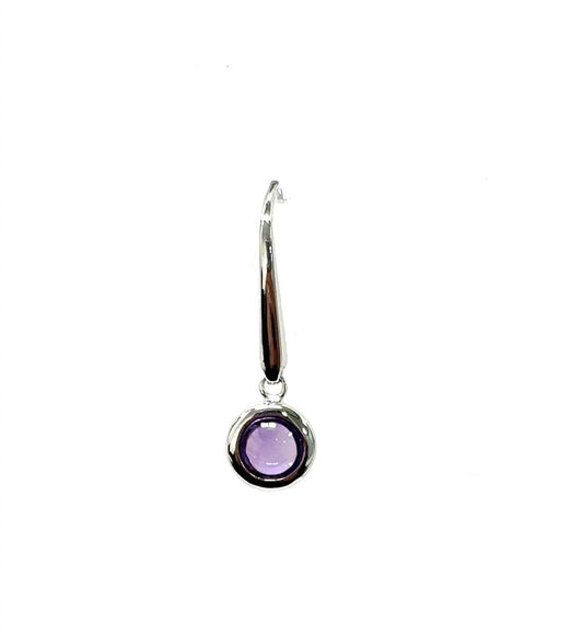Aamiaa - Color Candy Collection Earrings With 5mm Round Amethyst