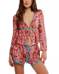 Free People - Bed To Brunch Top And Short Set
