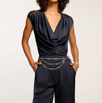 Ramy Brook - Winston Cowl Neck Lace Top