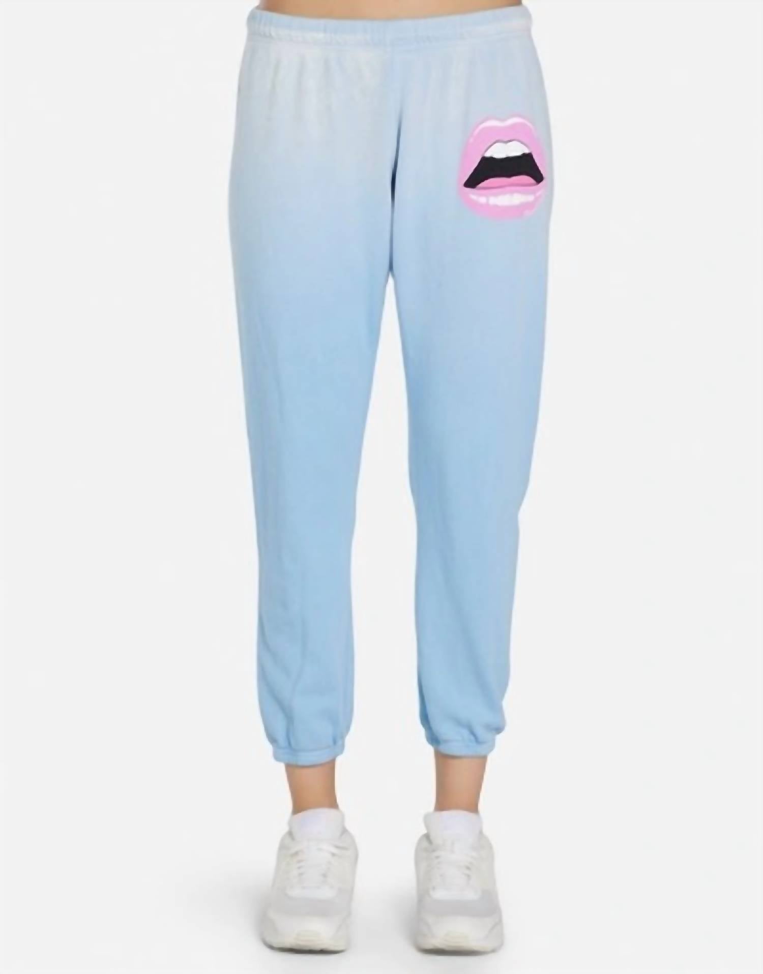 ALANA PANT PINK OPEN LIP