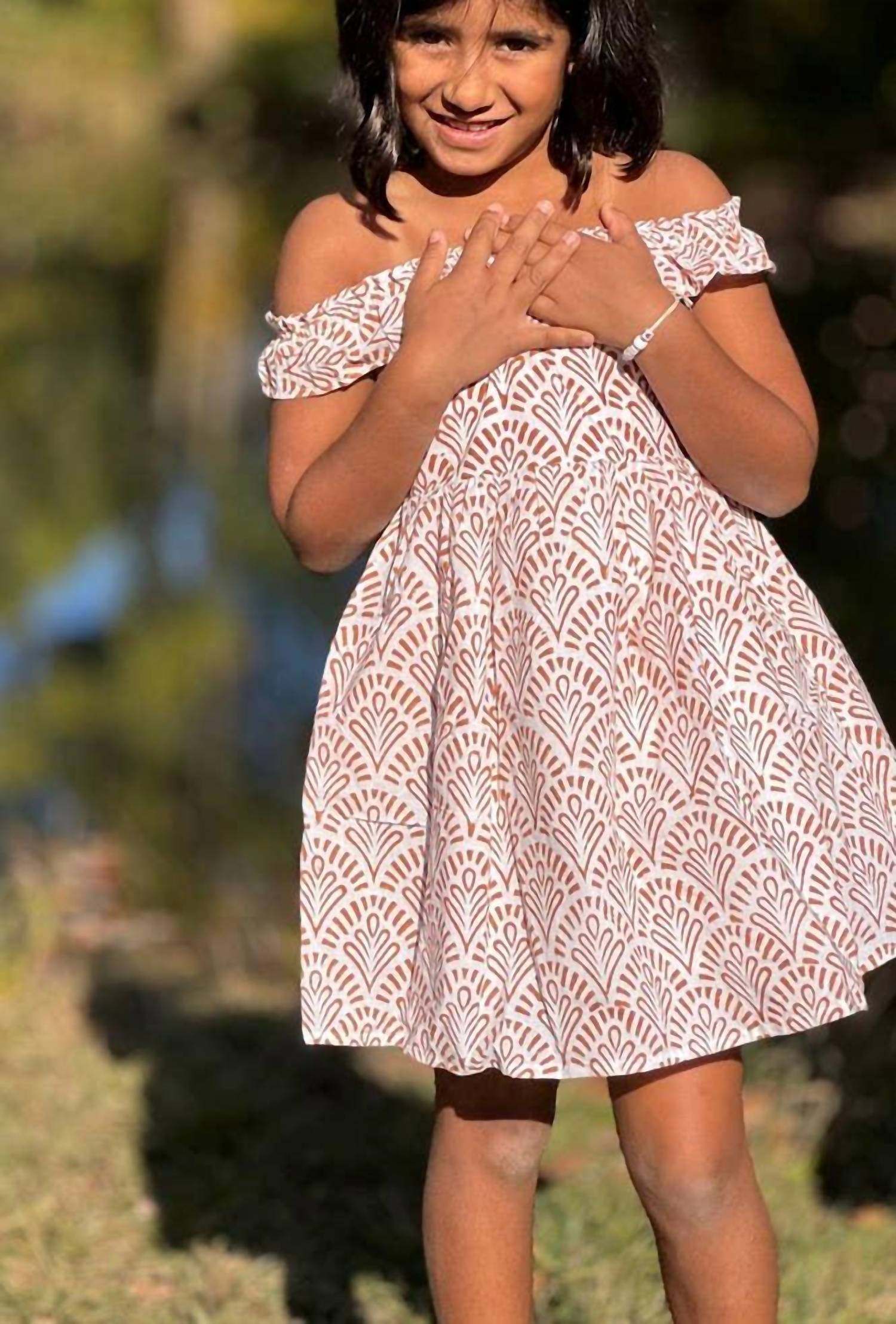 Meerahi - Block Printed Dress With Pocket