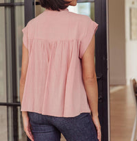 Andree By Unit - Pleat Detail Button Up Blouse