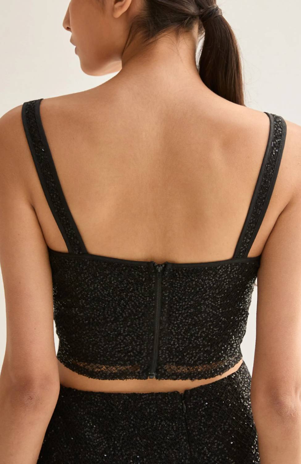 Crescent - Roxanna Beaded Crop Top