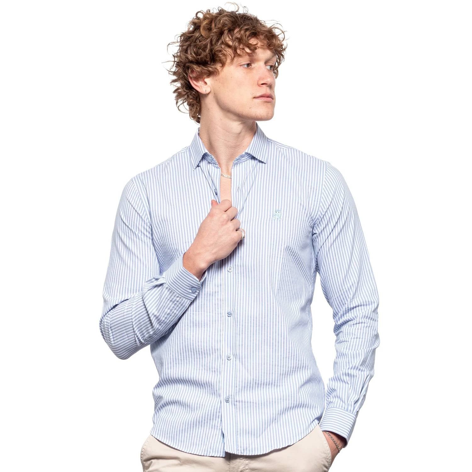 Eight X - Frog Striped Button Down Shirt