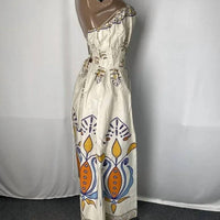 Aether Concept - Women's Strapless Lace Back Maxi Dress