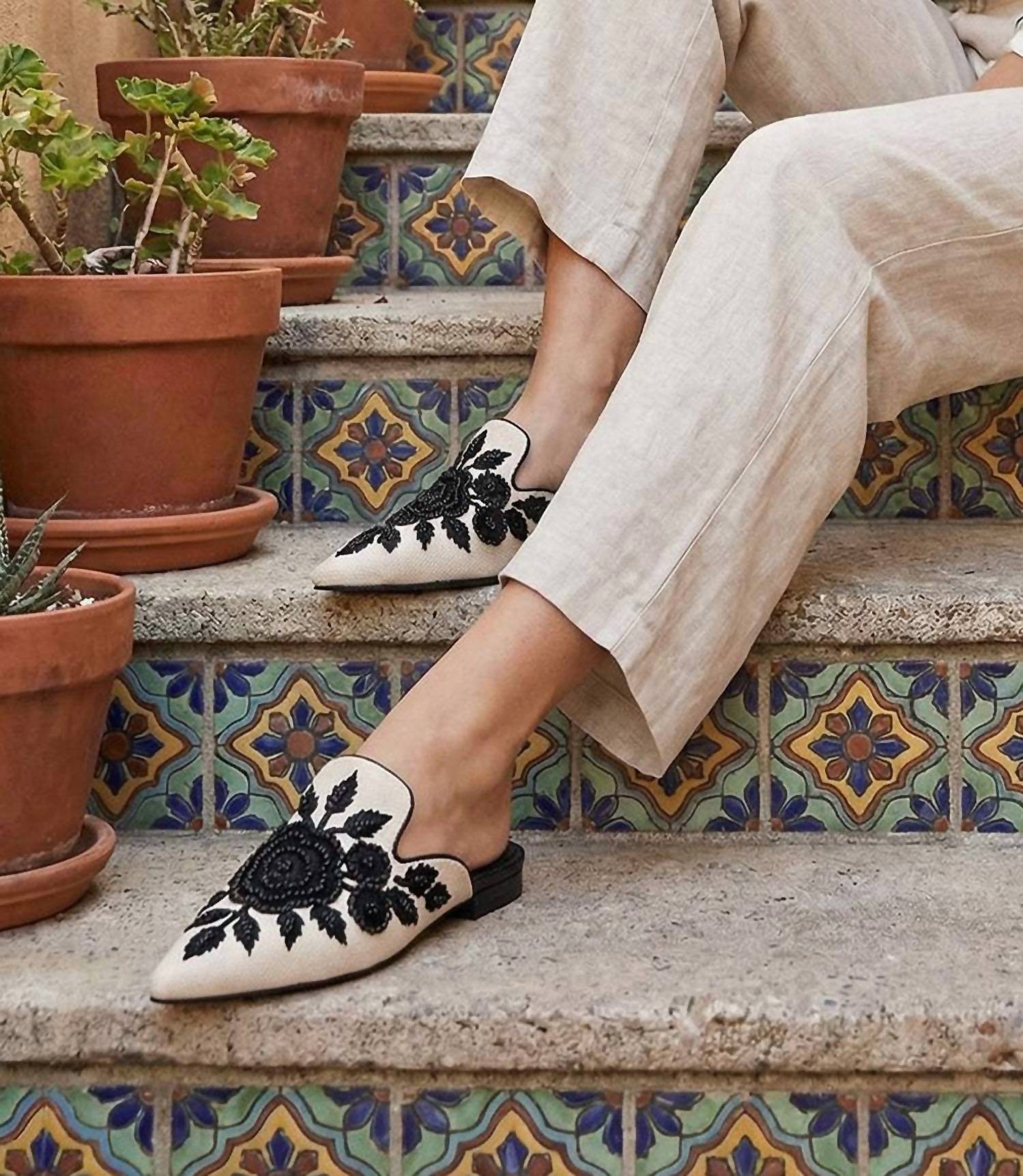Seychelles - Women's Around The World Embroidered Mules