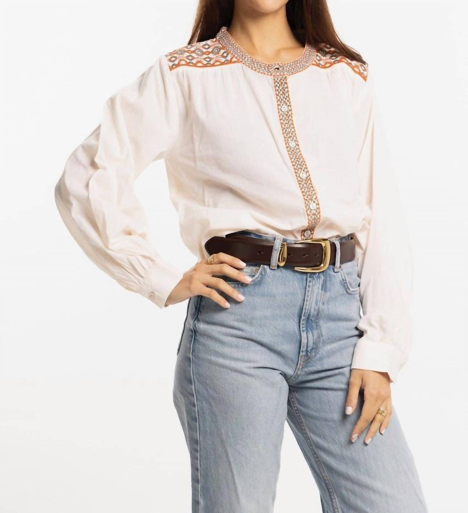 Bindu - Lola Embroidered Blouse