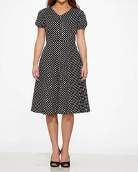 Orchid Bloom - Dolly Dotty Swing Dress