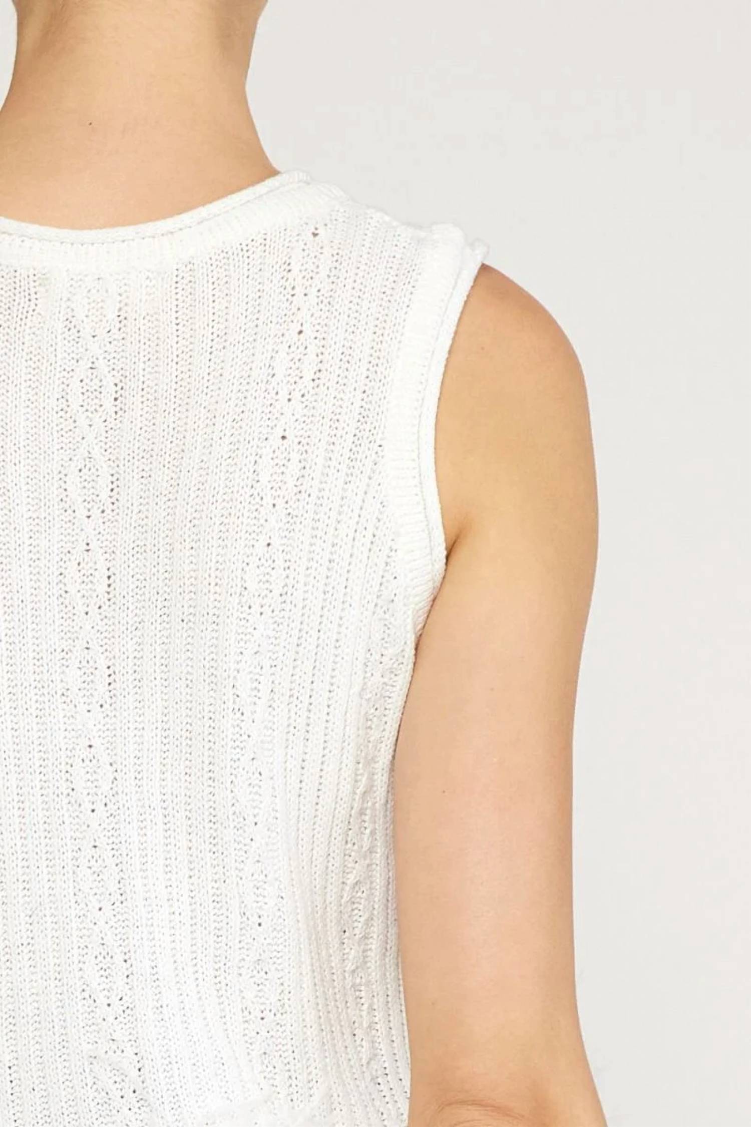 Entro - Feathered Frost Knit Tank