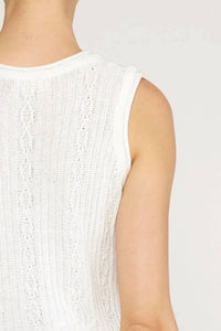 Entro - Feathered Frost Knit Tank