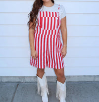 Things Between - Stripe Overalls