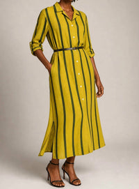 Liabella - Pure Linen Button Down Dress
