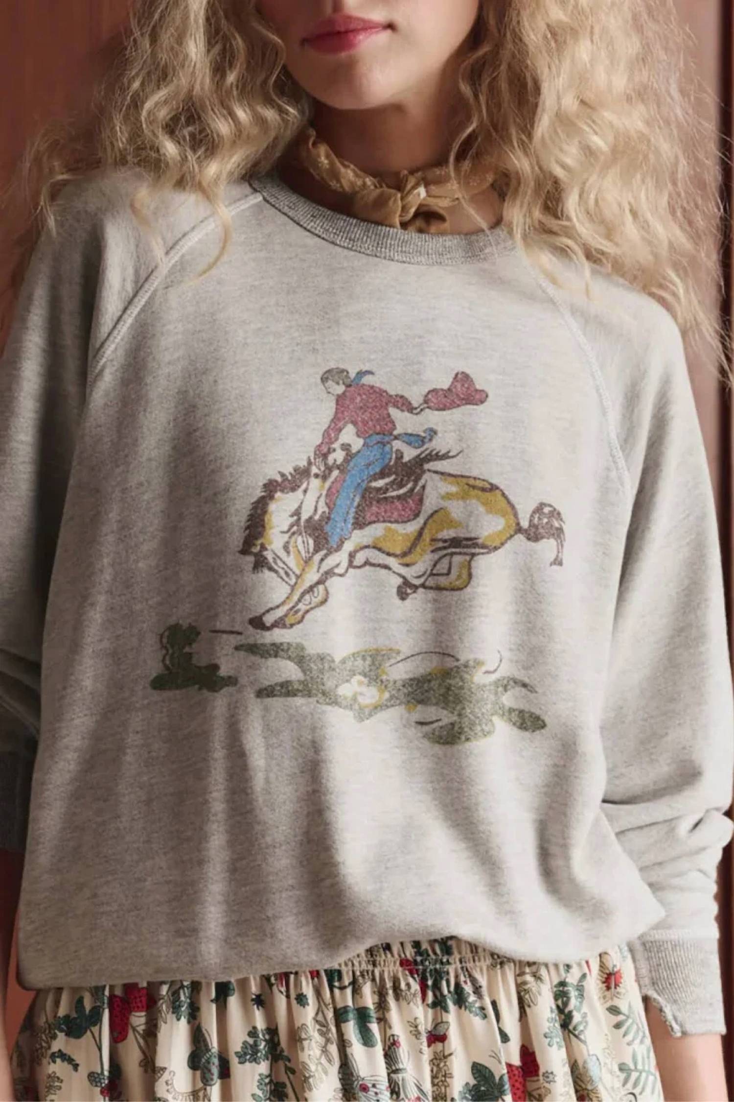 The Great. - College Sweatshirt with Rider Graphic