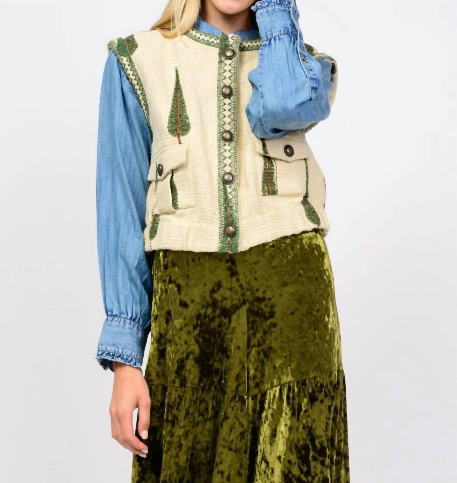 Ivy Jane - Tree Print Vest