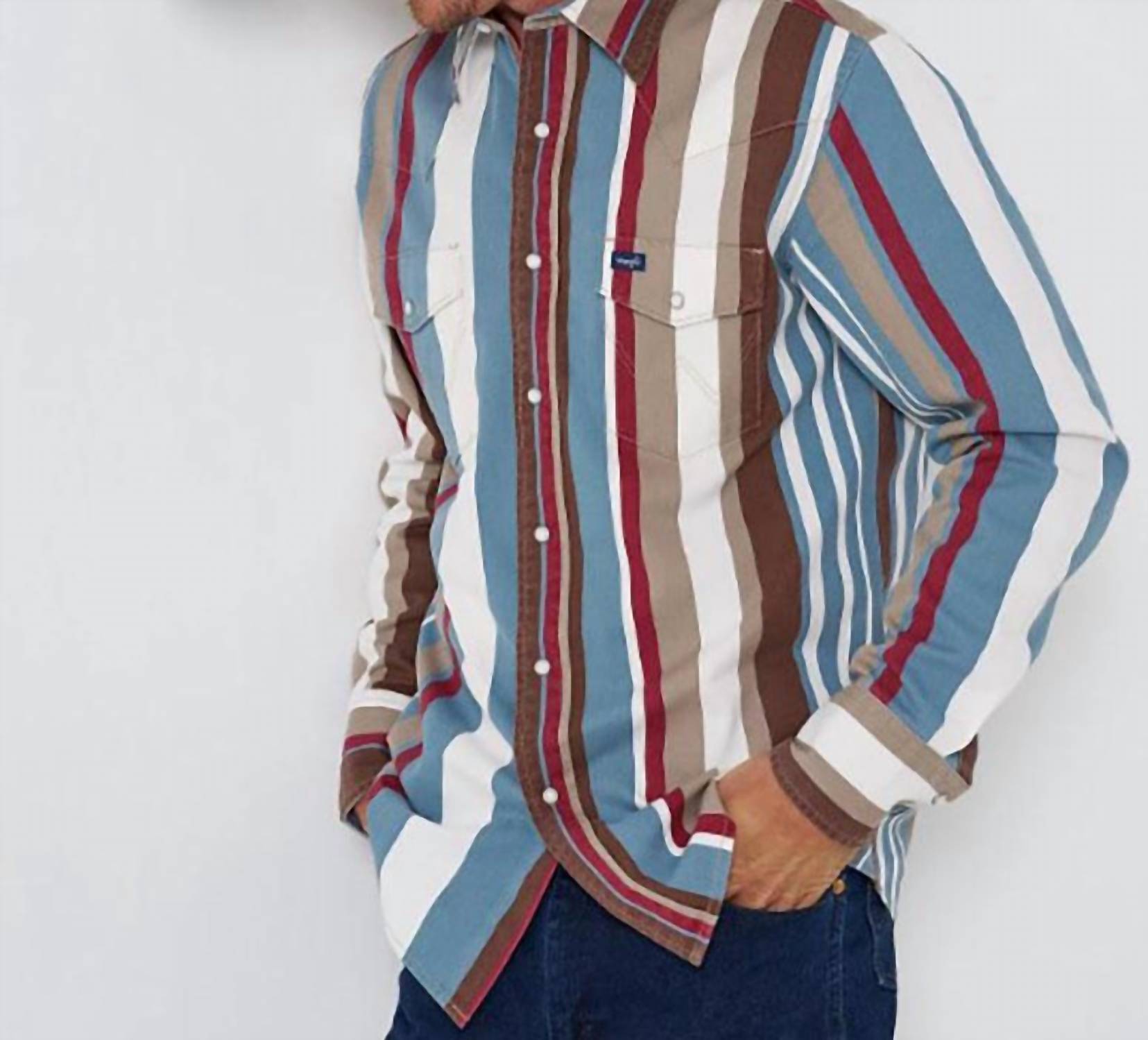 Wrangler - Men's Prairie Brush Brushpopper Snap Shirt