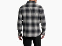 KUHL Men's Law Flannel Top in iron moutain - men's shirt - detail view