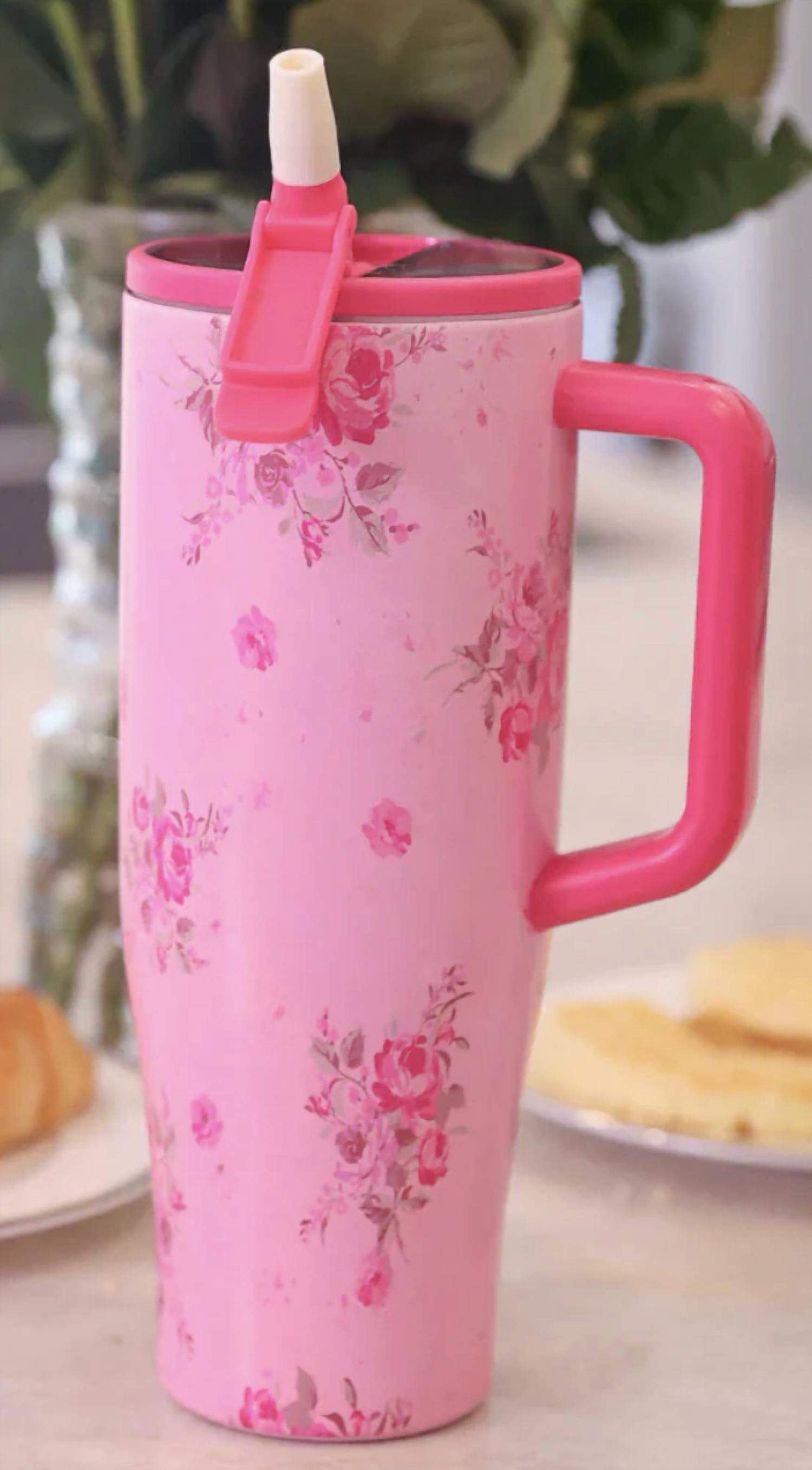 Jess Lea Blushing Blooms Sleek Tumbler in pink - item - detail view