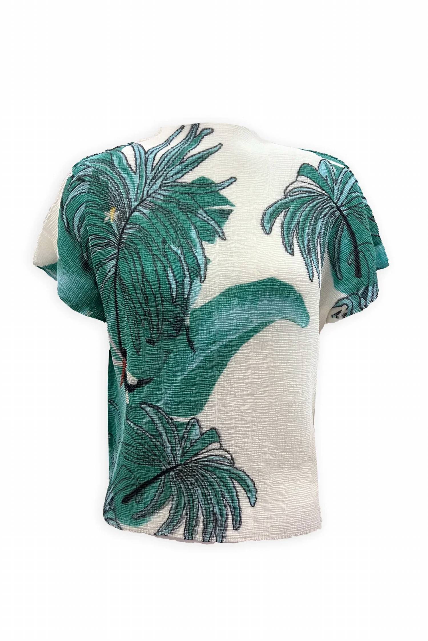 Wild Cosmos - Lillian West Palm Honeycomb Texture Top