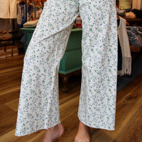 Miou Muse - Floral Print Stretch Denim