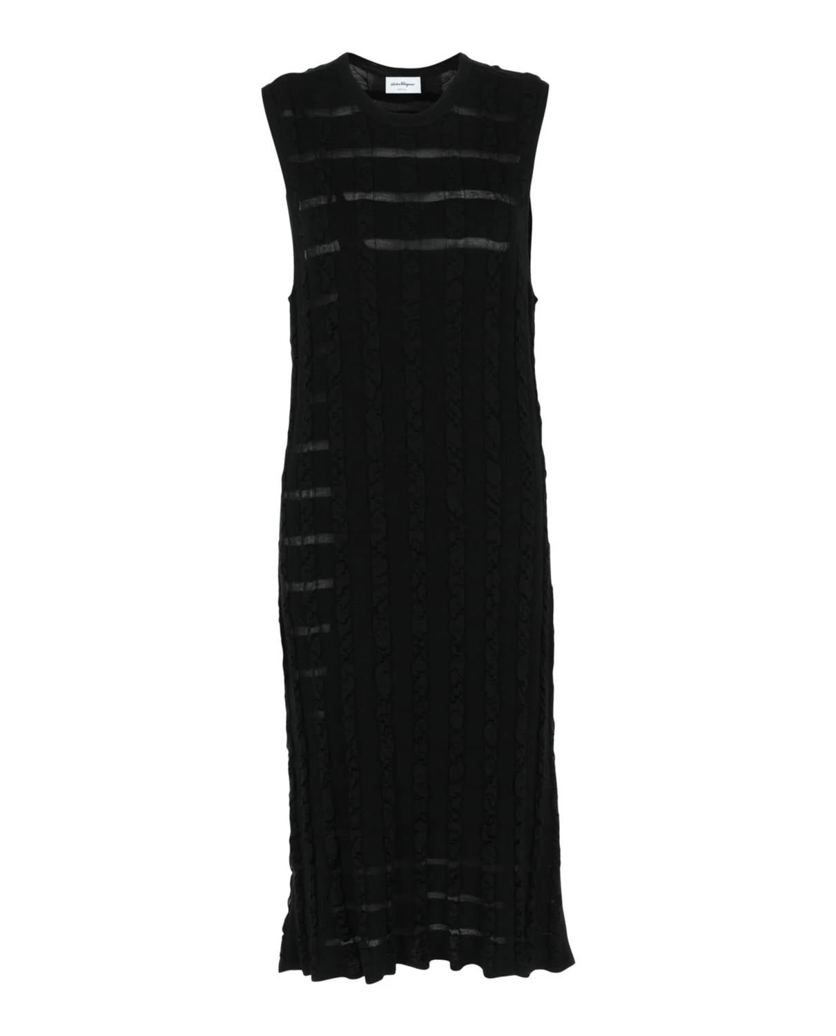 Salvatore Ferragamo - Women's Cable Knit Midi Dress
