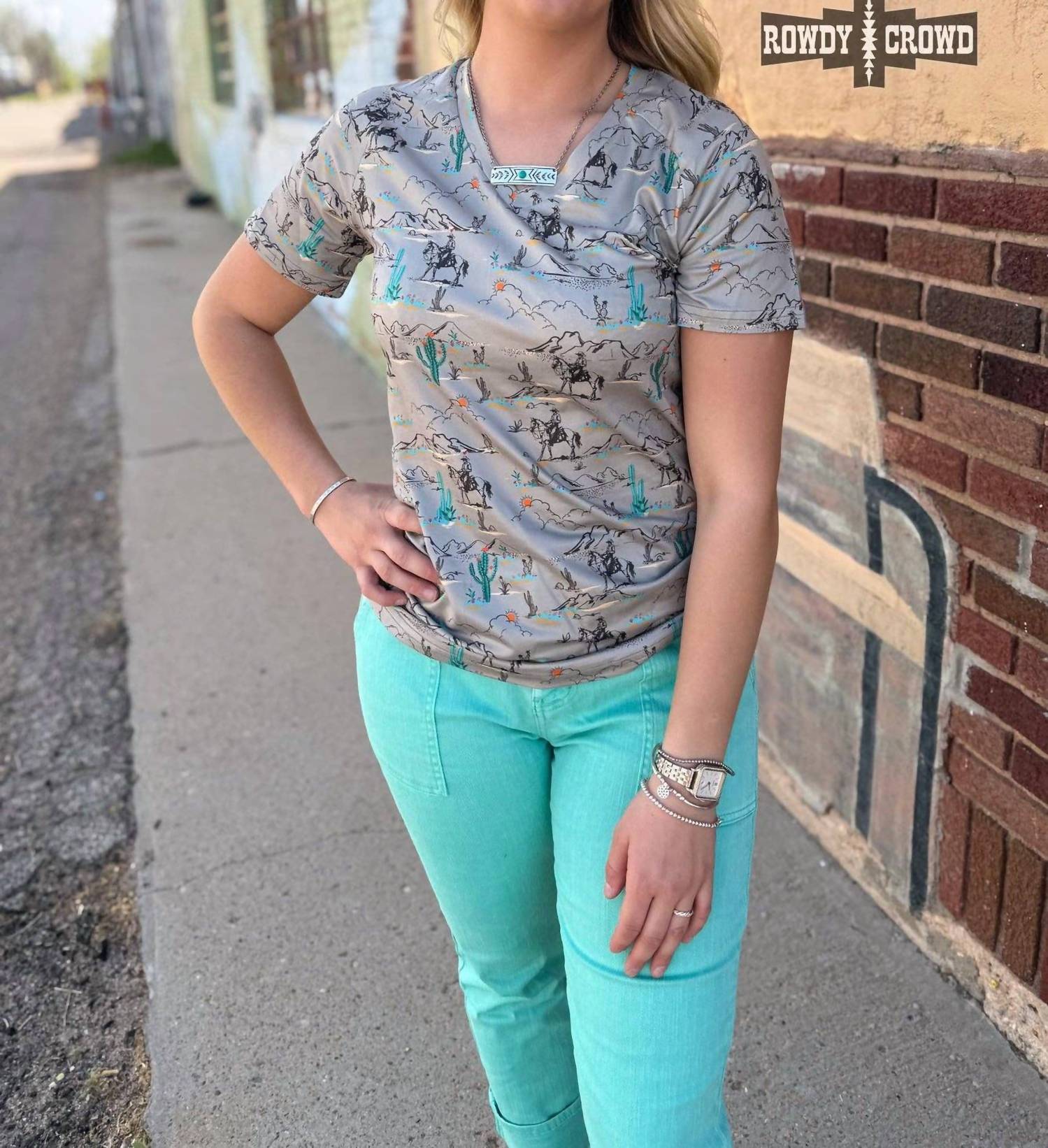 Rowdy Crowd - Blooming Desert Western Graphic Tee