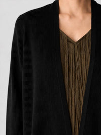 Eileen Fisher - LINEN COTTON RIBBED CARDIGAN