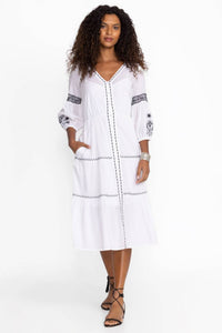 Johnny Was - CAM TIERED MIDI IRENIE DRESS