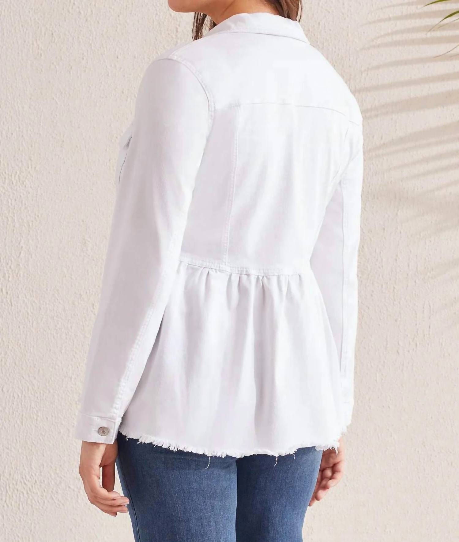 Tribal - Pax Peplum Denim Jacket
