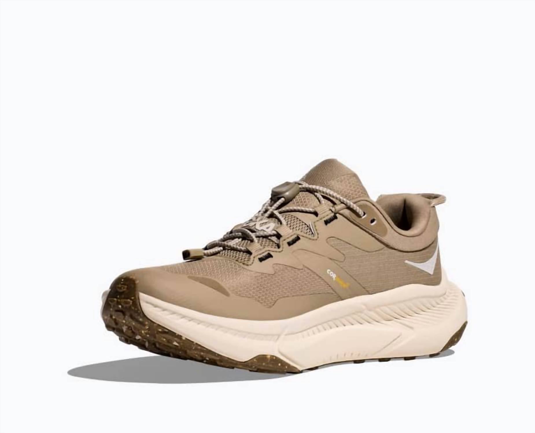 Hoka Women's Transport Gore-tex Trail Running Shoes in dune - women's shoe - view 5