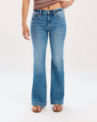 Daze - The Heart Breaker Mid Rise Flare Jean