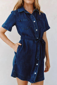 Bella Dahl - Short Sleeve Utility Shirt Dress