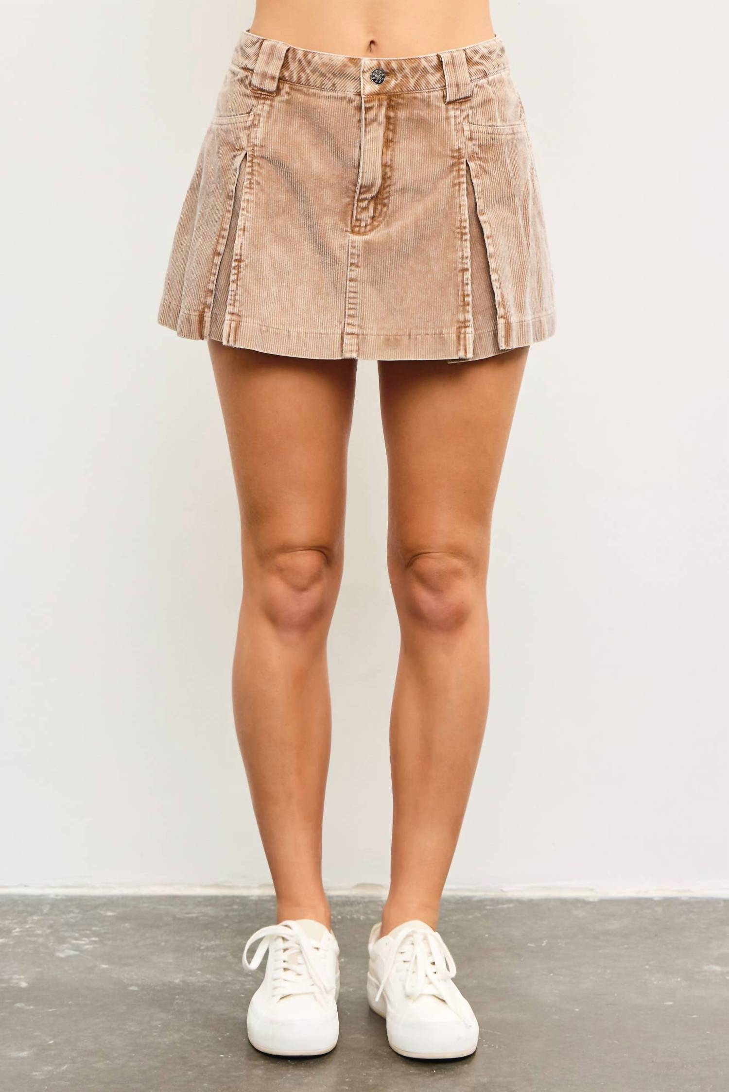 Mustard Seed - Corduroy Mini Skort