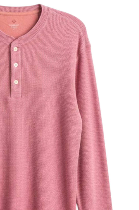 True Grit - Men's Long Sleeve Waffle Henley Tee