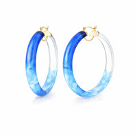 Gold & Honey - Women's Tie Dye Lucite Hoops