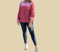 Layerz Clothing - Lyndi Embroidered Top