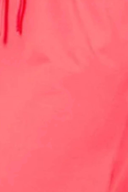 Zenana - Drawstring Waist Curved Hem Dress