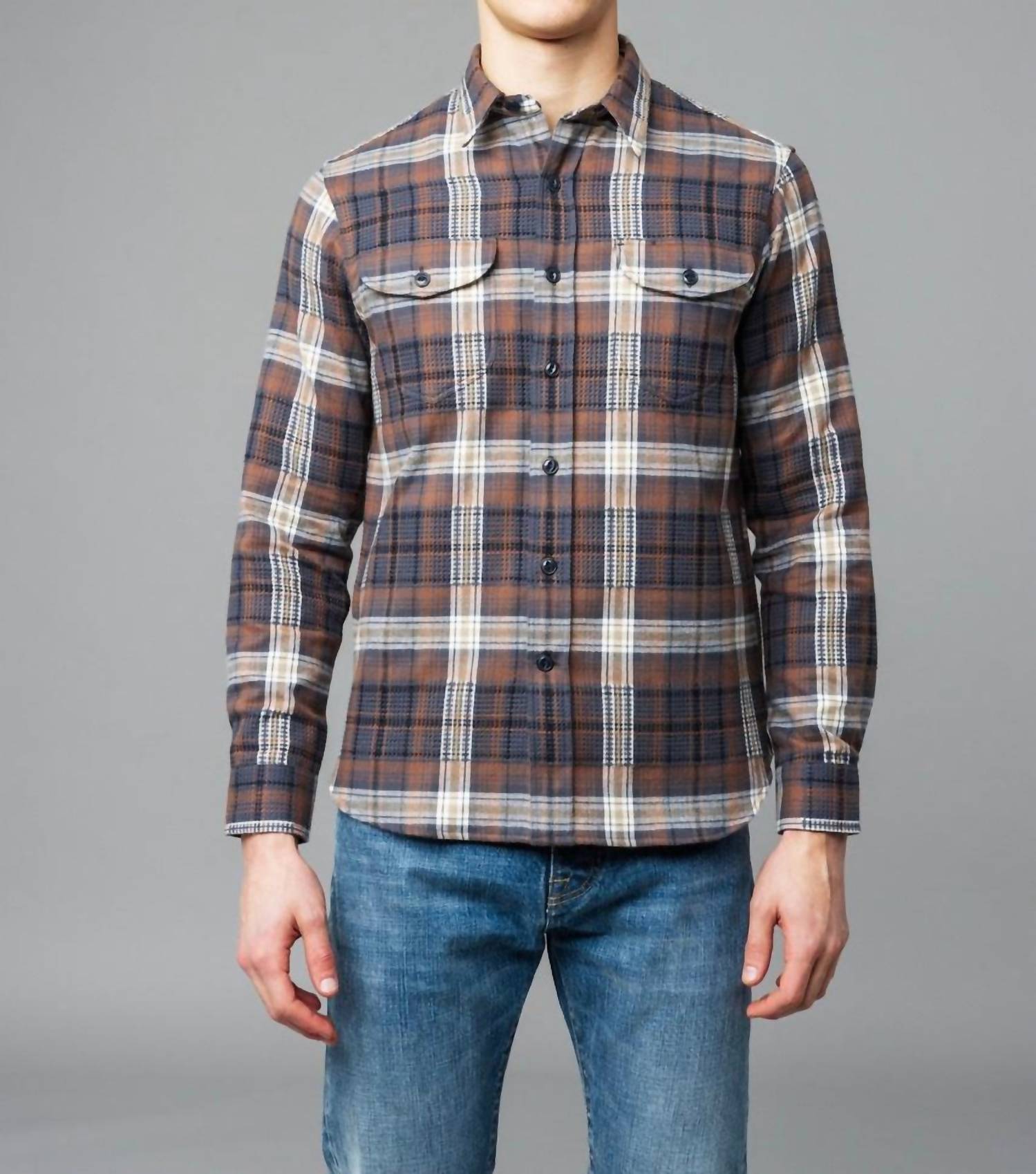 C.O.F. Studio - Post Man Heavy Flannel Shirt