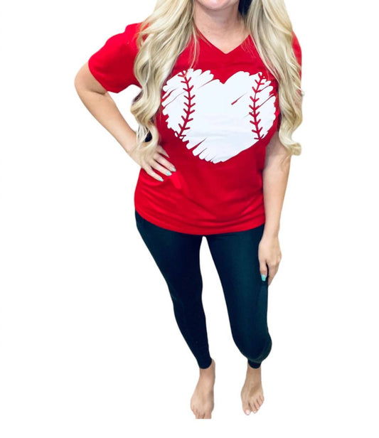 Spirit To A Tee - Baseball Heart Tee