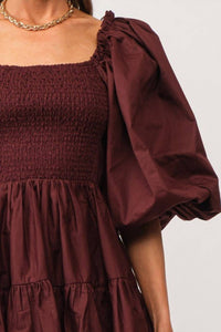 Sofie The Label - Smocked Puffed Sleeve Mini Dress