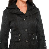 Orchid Bloom - Brocade Hilo Coat With Linen