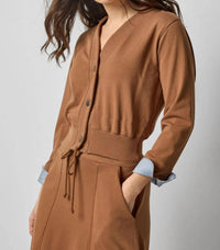 Lilla P - Rib Trim V-neck Cardigan