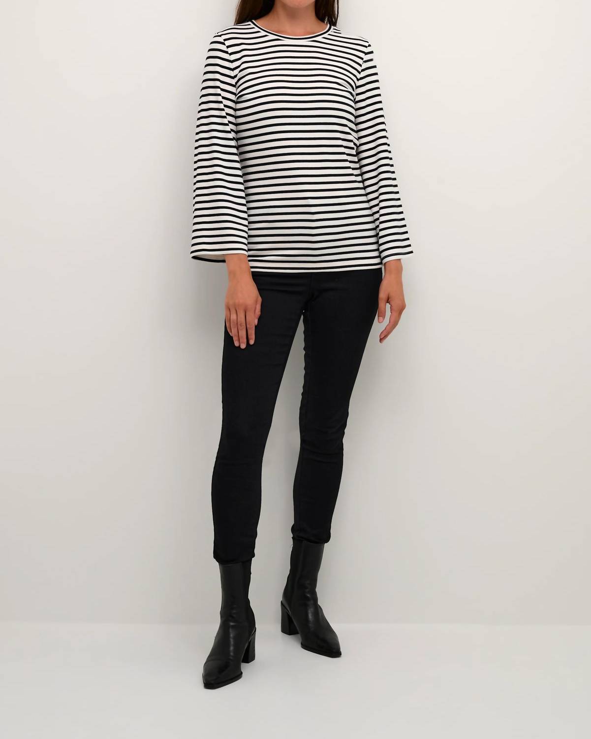 Kaffe - Liddy Jersey Cropped Sleeve Blouse