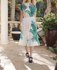 Wild Cosmos - Lillian West Palm Honeycomb Texture Top