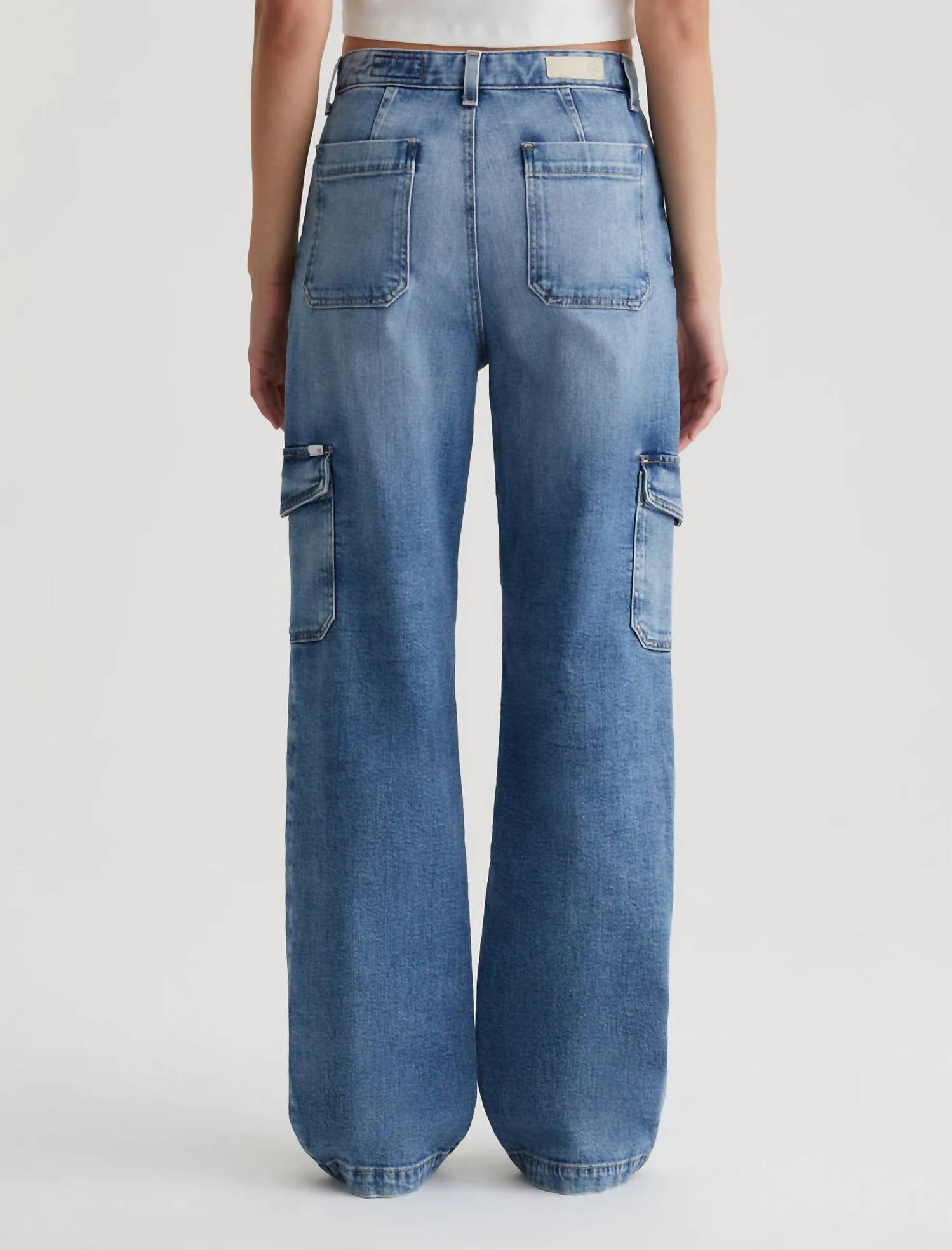 Ag Jeans - Gatina Wide Leg Cargo Jeans