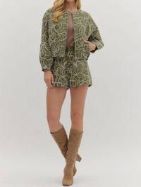 Entro - Floral Embroidered Jacket