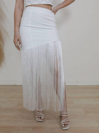 Endless Blu. - SO GATSBY FRINGE SKIRT